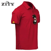 zity man short sleeve polo shirt outdoor military tactical t shirt male high quality brand casual t shirts tops for golf running