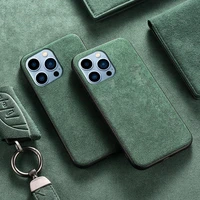 leather phone cover case for iphone 11 pro max case 14 13 12 11 pro max xs xr 8plus 11pro brand silicone suede phone case