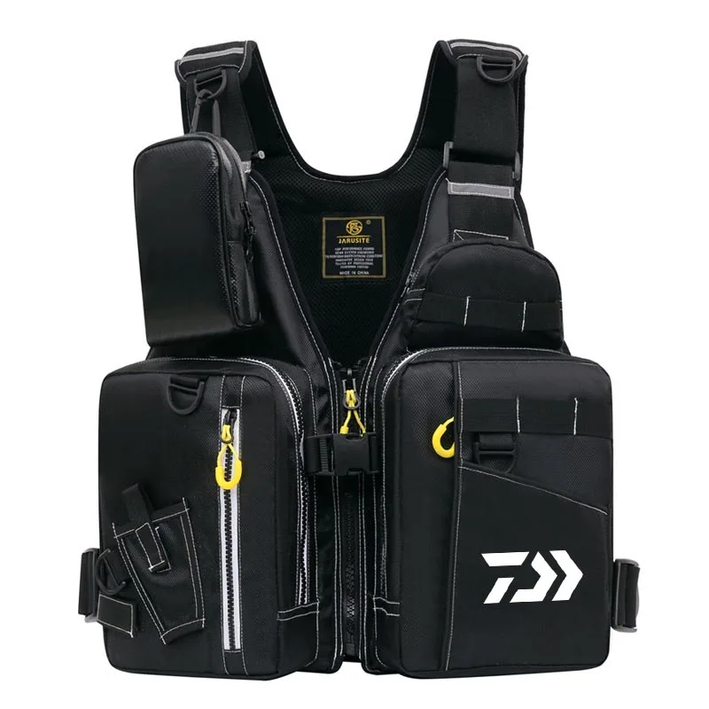 

Outdoor Sport Floatation Fishing Vest Swimming Floatation Life Drifting Travel Jacket Multiple Pockets Comfortable Vests Men