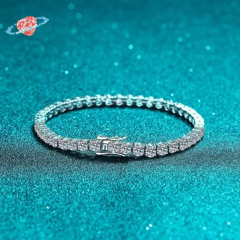 

Dreamboat Diamond XDY925 Sterling Silver Bracelet women Plating pt950