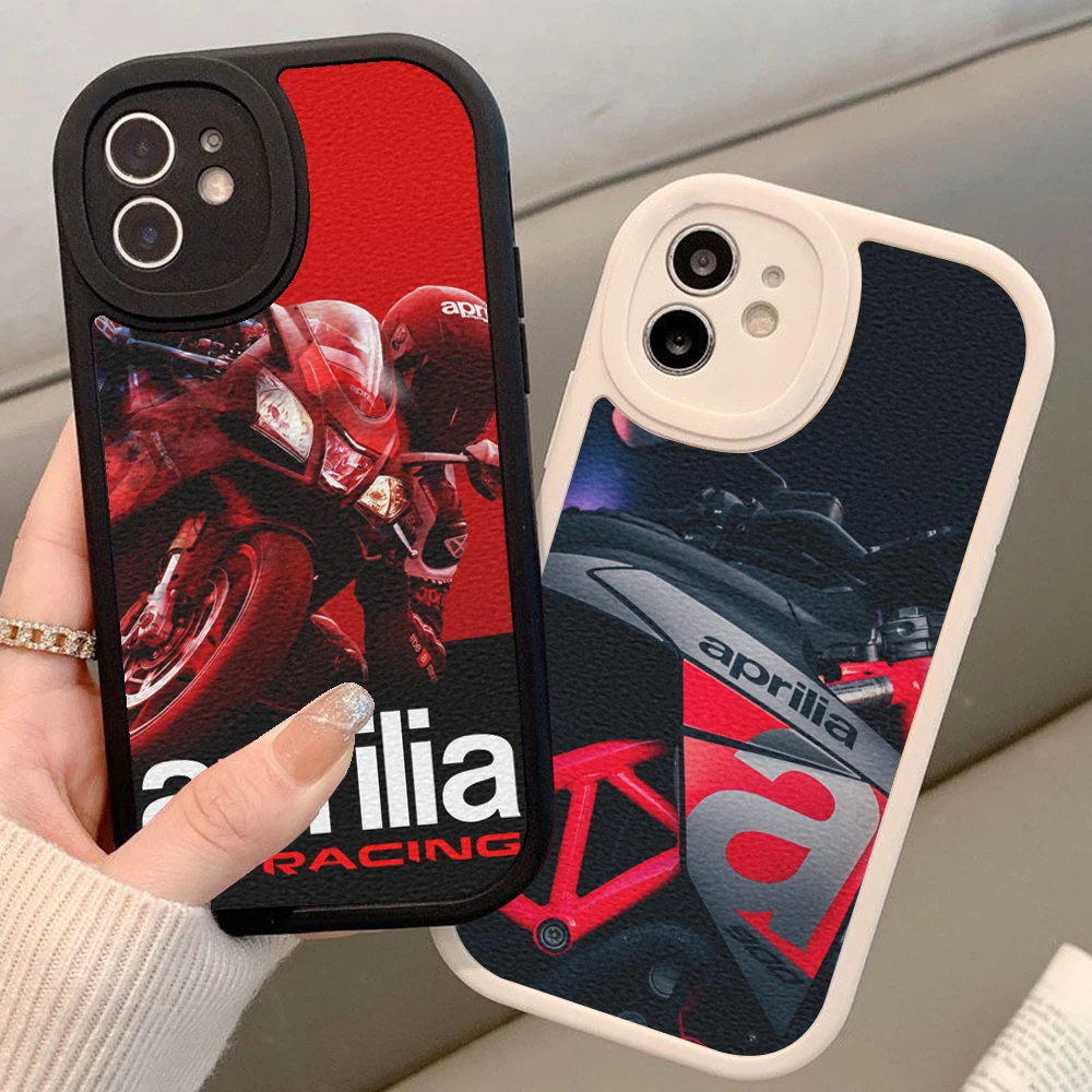 

Aprilia Racing Italy Motorcycle Phone Case for Iphone 14 13 11 12 Pro MAX 13 MiNi 7 8 14 plus X XS XR Lambskin Protective Covers