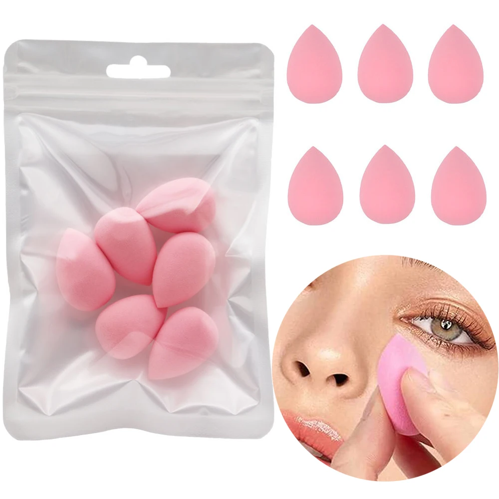 

Sdatter 6pcs Mini Makeup Sponge Powder Beauty Sponge Makeup Concealer Liquid Foundation Face Beauty Cosmetic Sponge Make Up Acce