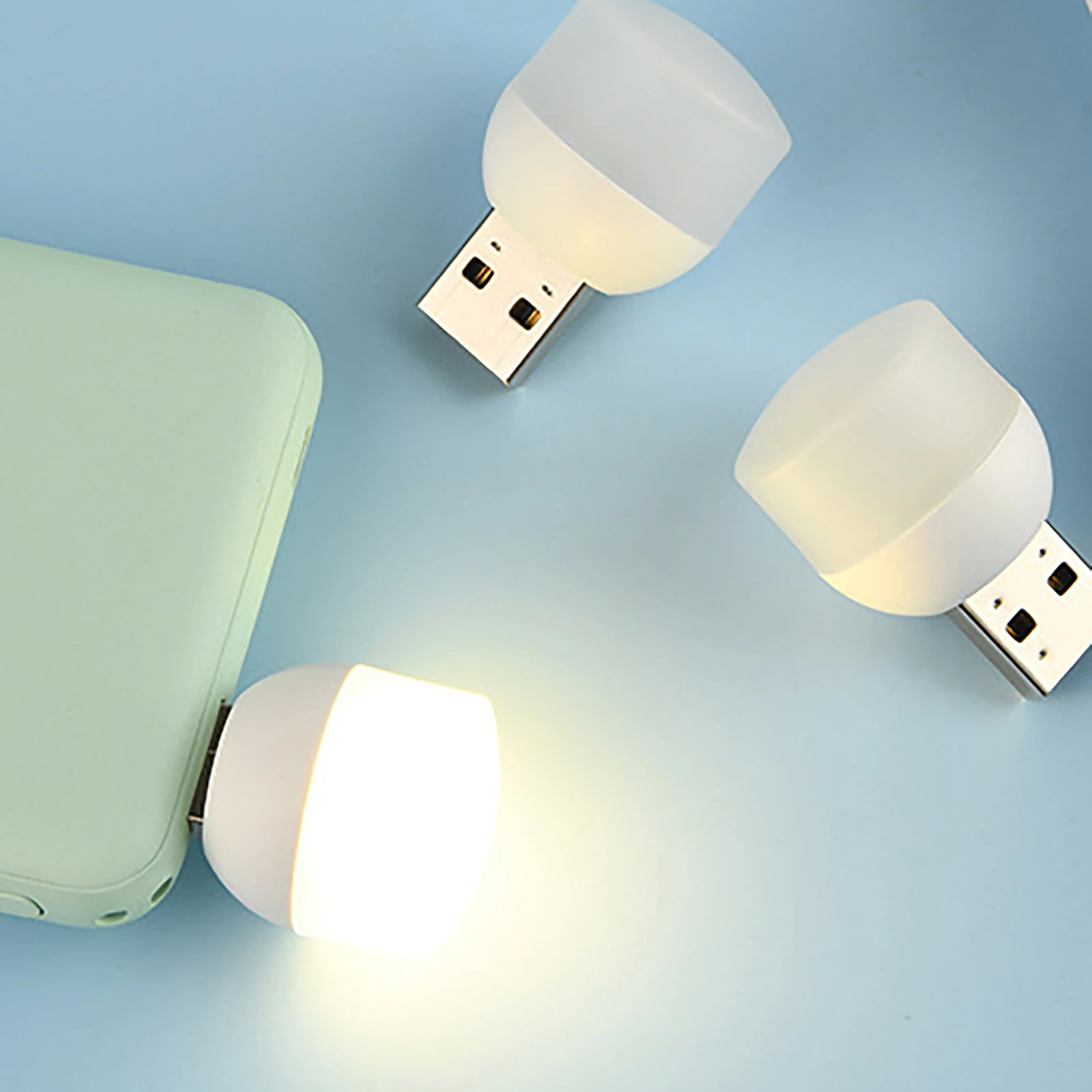 

Лампа с USB-разъемом для компьютера, маленький светильник для чтения с USB-зарядкой и защитой глаз светодиодный маленький круглый ночсветильн...