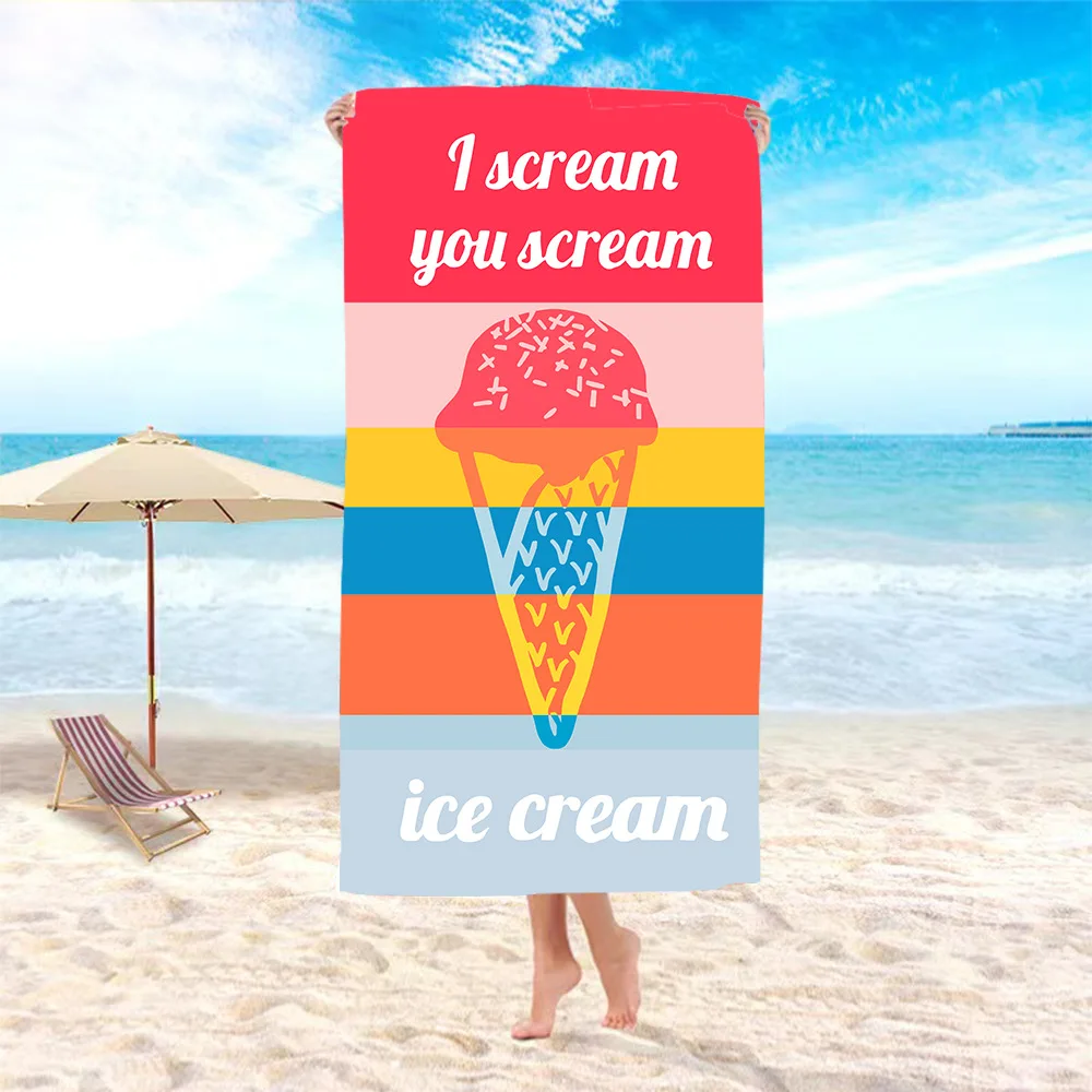 Креативное модное пляжное полотенце с принтом фруктов для взрослых плавания