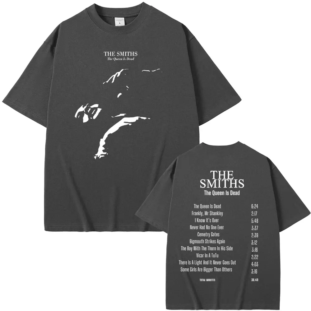 Футболка мужская оверсайз с принтом альтернативной рок-группы The Smiths Queen Is Dead