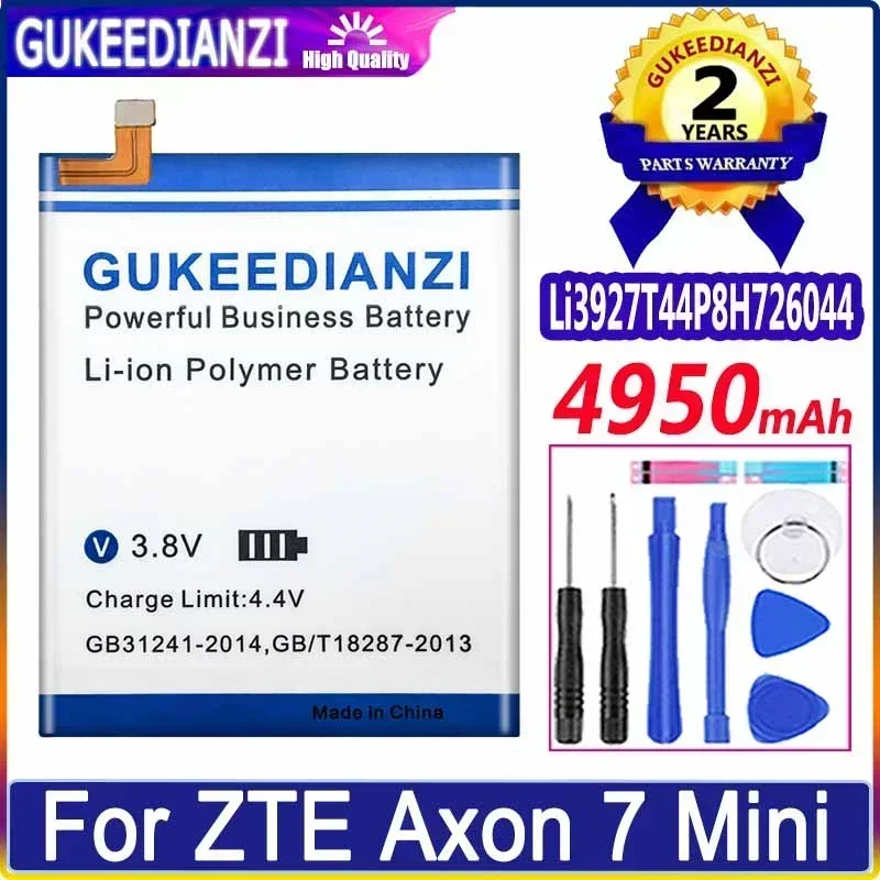 GUKEEDIANZI Сменный аккумулятор Li3927T44P8H 726044 4950 мАч для ZTE Axon 7 Mini Axon7 5 2-дюймовые