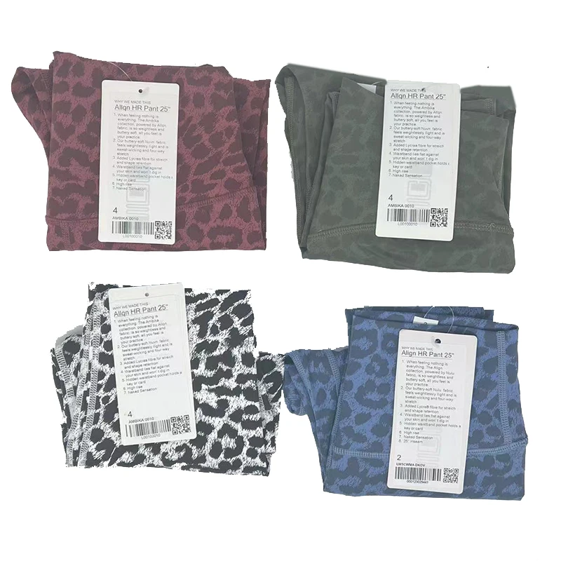 Luluwomen Sports Leopard Print Spotted Tight Yoga Pants Fitness Jogging Training High Waist Women's Sports Leggings