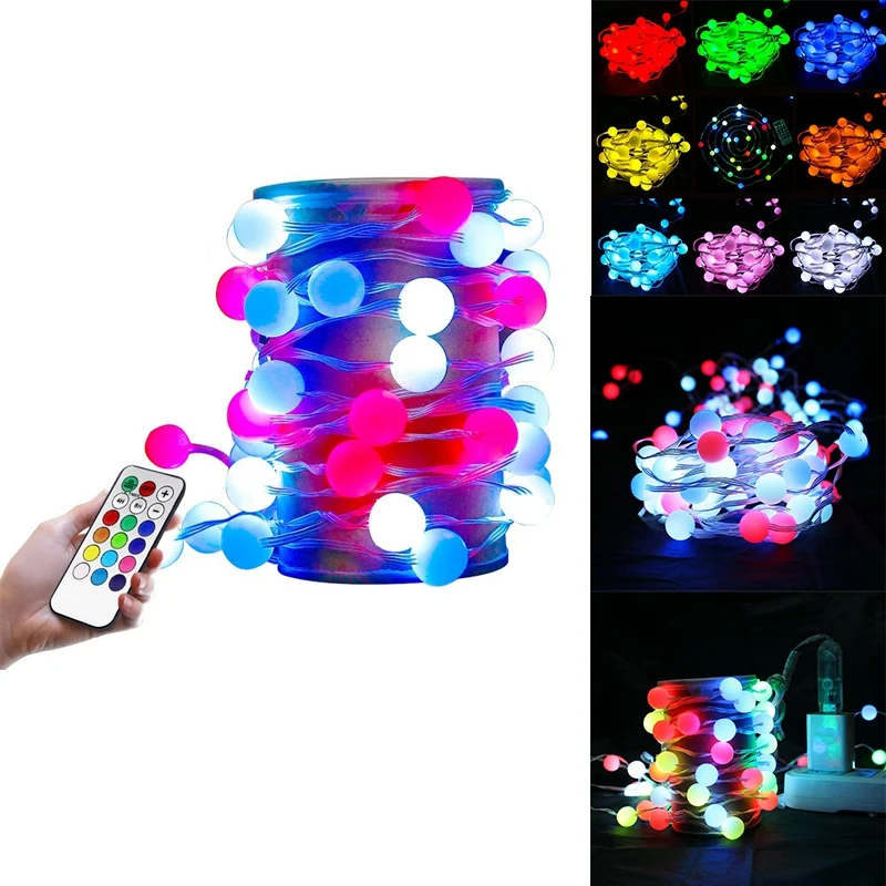 

USB Led String Lights Bulb With Remote Outdoor Waterproof Garlands Festoon Led Fairy For Christmas Tree Lights