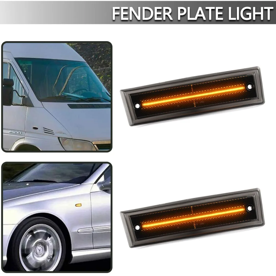 

1 Pair Car LED Side Marker Turn Signal Light Waterproof Left+Right Automobile Indicators Lamp For Chevrolet For GMC