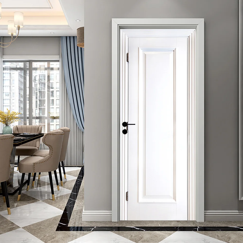 

Чистые белые дверные наклейки, имитация классических дверей для обновления помещений, водонепроницаемые самоклеящиеся декоративные винил...