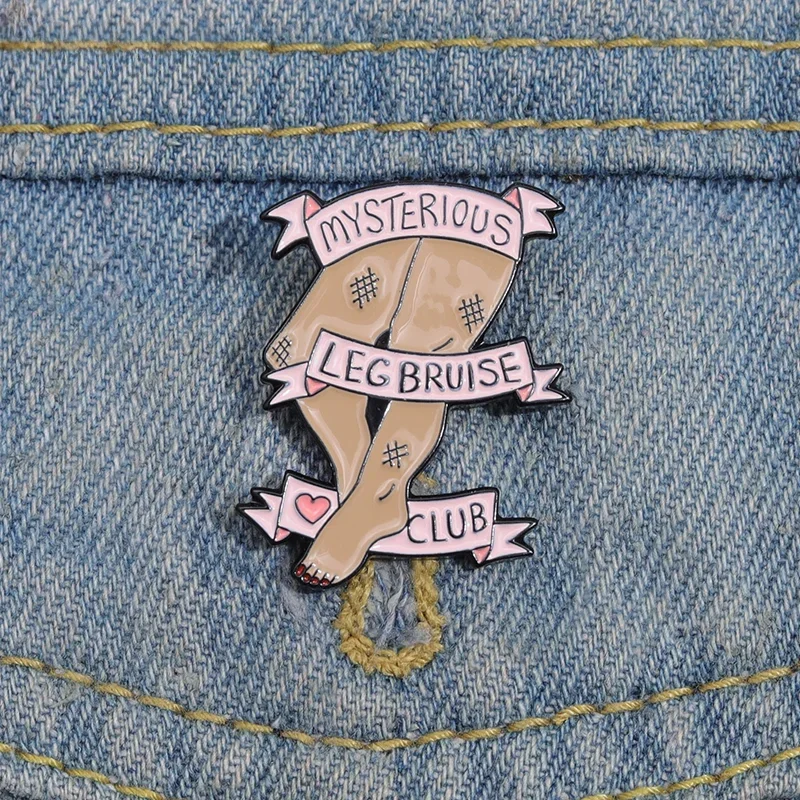 Креативная Несовершенная эмалированная булавка в форме ног загадочная Растяжка