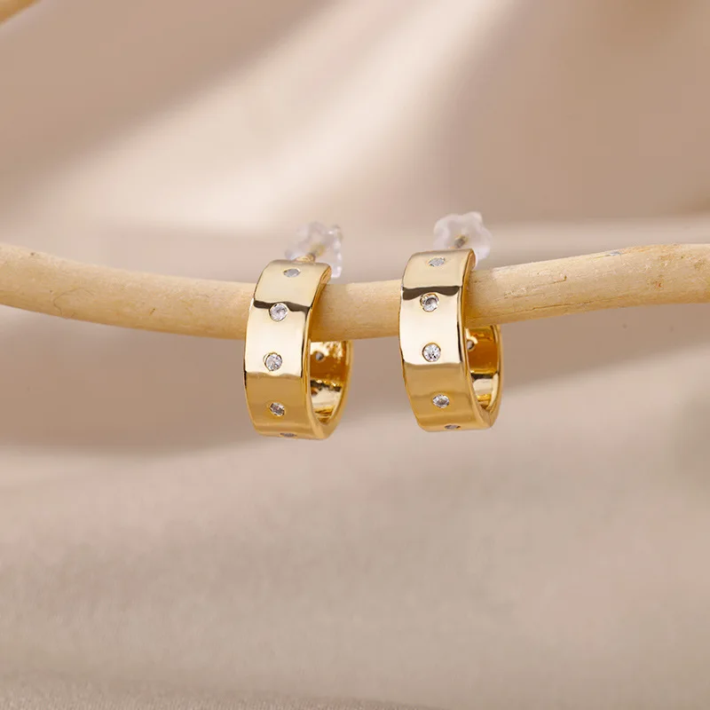 Модные Современные женские серьги-кольца 2022 геометрическое пирсинг уши в