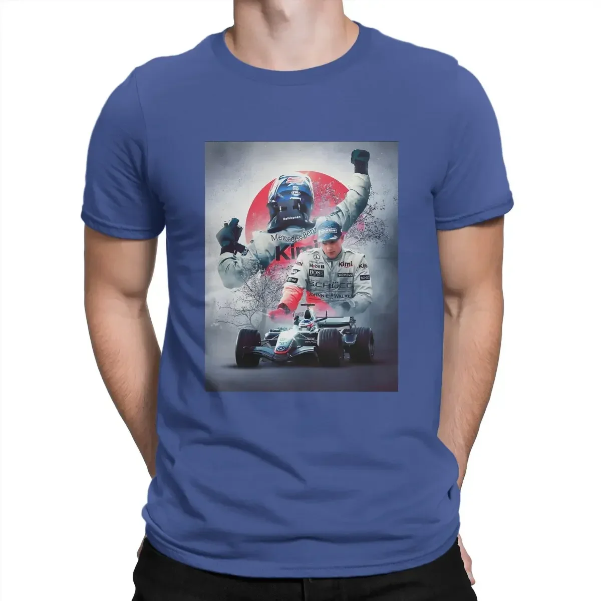 Crewneck футболки с коротким рукавом style Raikkonen футболка для мужчин Kimi креативная из