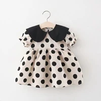 childrens clothing summer new full body polka dot dress girls short sleeved skirt princess skirt
