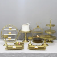 gold wedding cake stand candy bar bakery board design pastry tools cupcake stand kitchen forma de bolo cake decorating supplies
