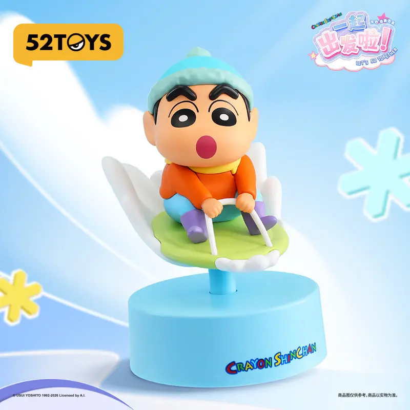 Фото Ароматизатор для автомобиля Crayon Shinchan Let's Go Together, фигурка-сюрприз в слепой коробке, милый настольный декор, игрушка-сюрприз в таинственном пакете, подарок №2