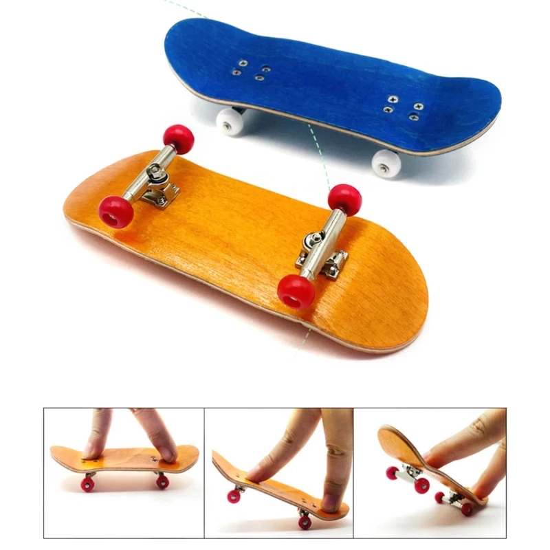 

Professional Mini Fingerboards Toy 5-Ply Maple Finger Skateboard with Basic Bearing for Skate Lovers