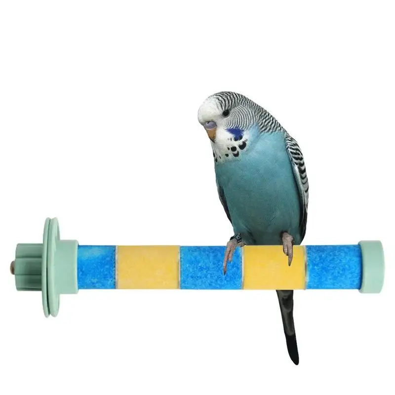 

Bird Standing Stick Frosted Standing Pole For Claw Grinding Quartz Stone Exercise Toys For Parakeets Budgies Lovebirds Medium