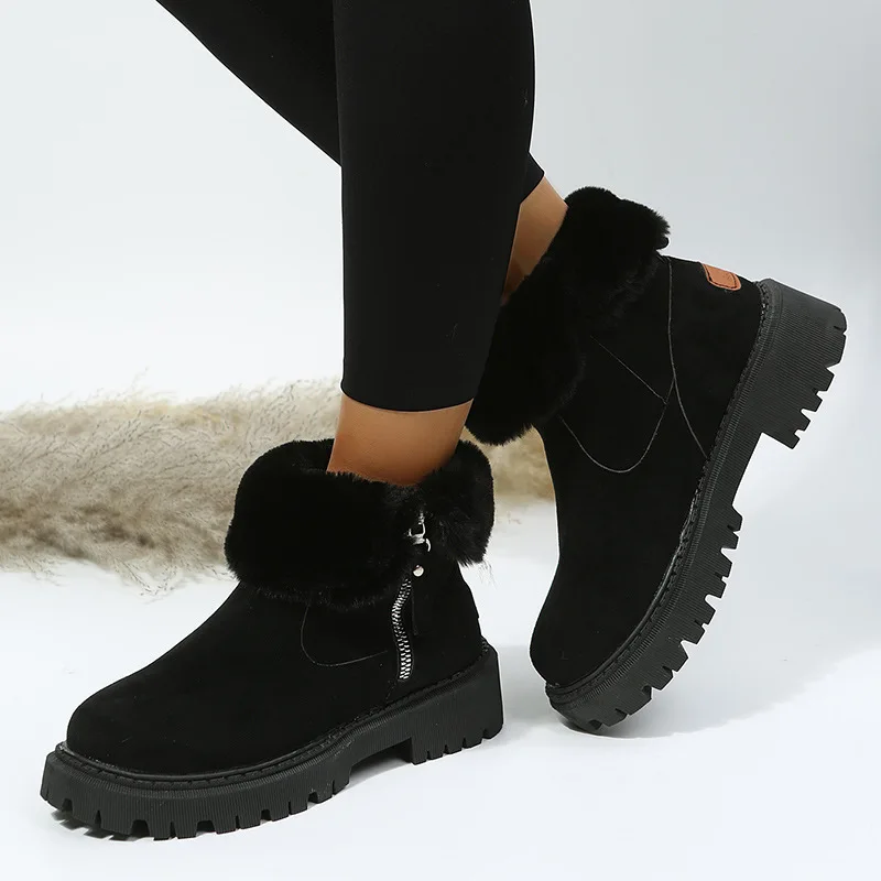 New Boots Women Shoes for Winter Boots Fashion Shoes Woman Casual Autumn Leather Botas Mujer Female Ankle Boots Plus Size Shoes