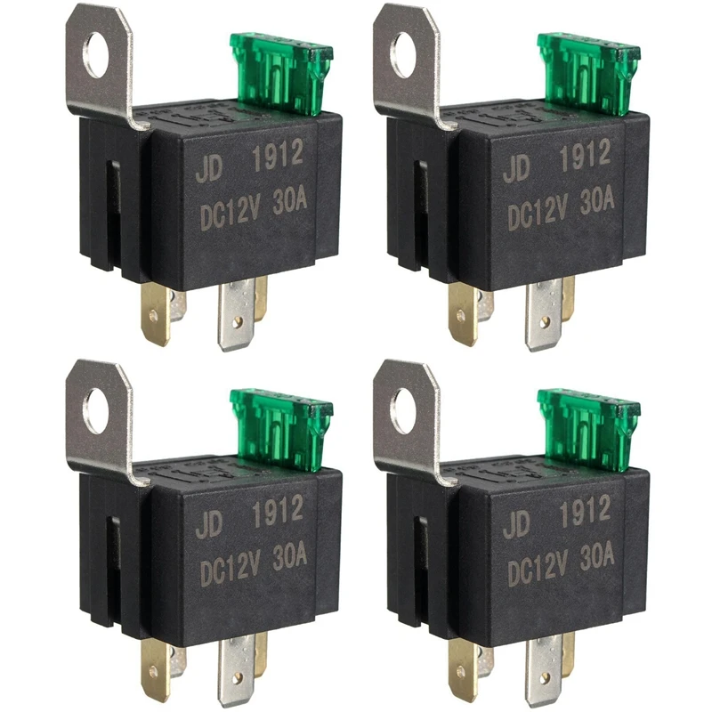 

6X 12V 30A 4 Pin SPST Auto Vehicle Relay Normally Opener Changeover Switch Switch