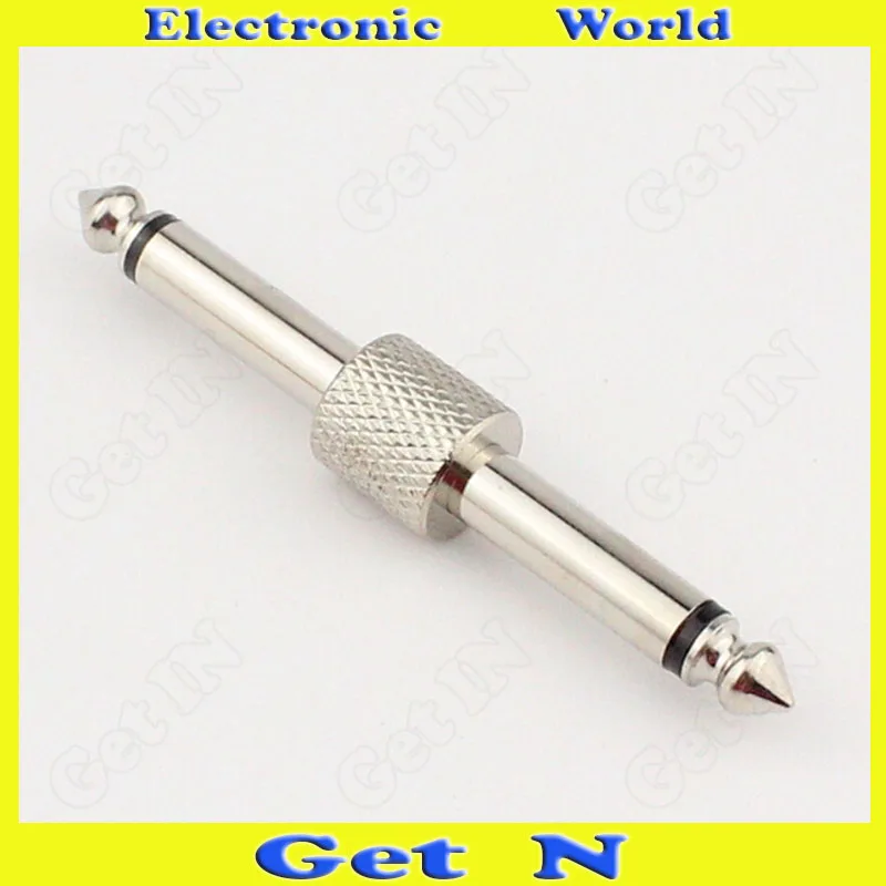 

20pcs 6.35 Opposite 2-Way Connector Plug for Mono Track Microphone Also 6.5 Version 6.35/6.5 Plug