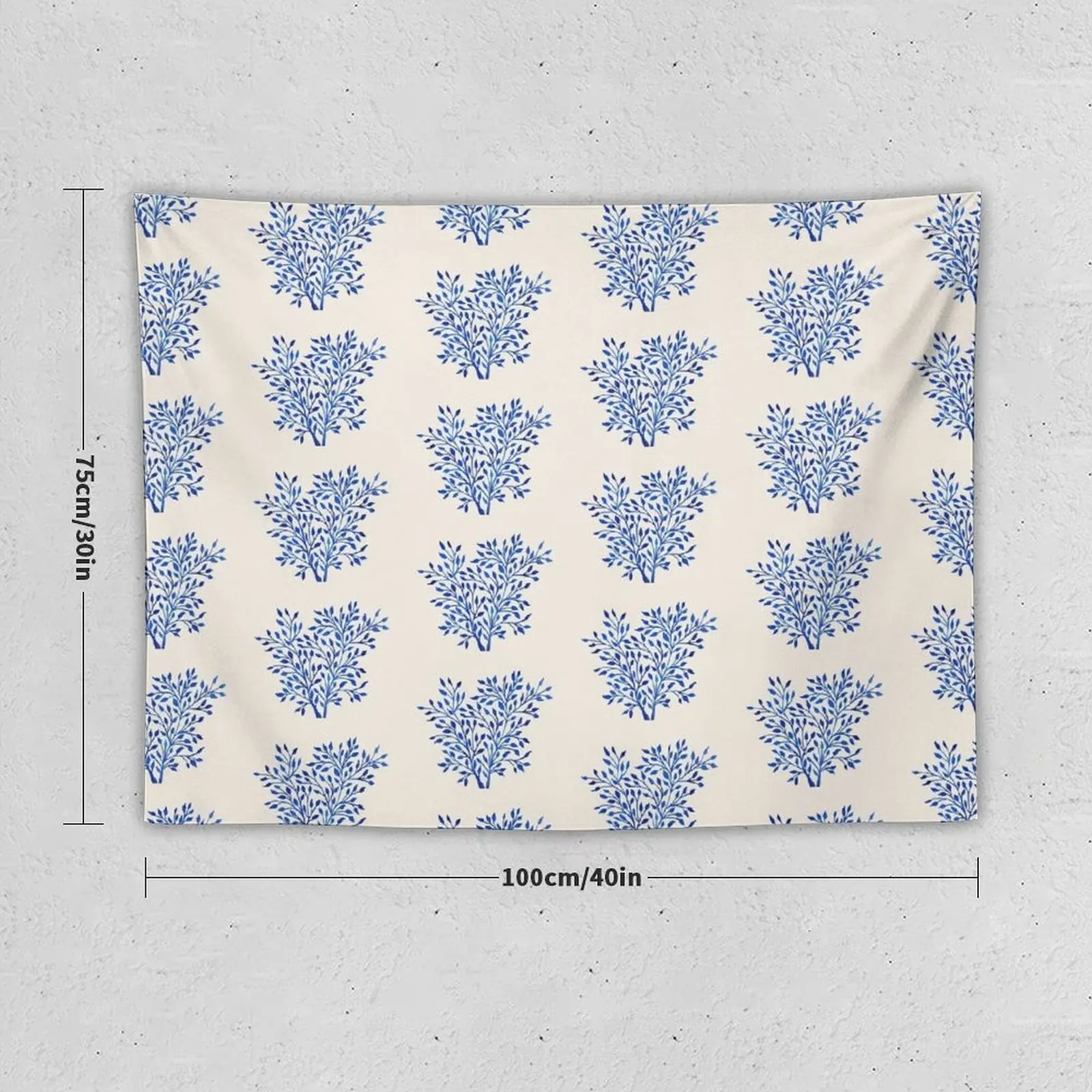 Синий фикус абстрактный гобелен украшения для спальни вещи в комнату