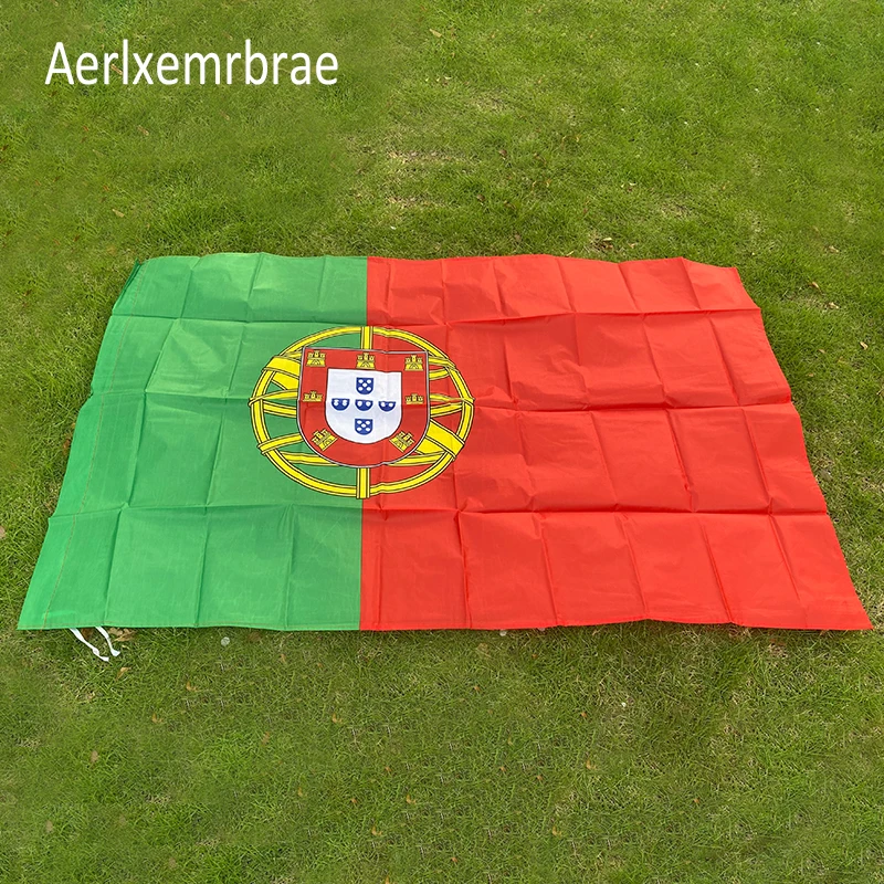 

Free shipping portugal Flag Portuguese Republic Banner Country Pennant New Happy Gifts High Quality Polyester Fabrics