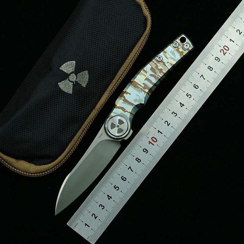 

LEMIFSHE JR9618 Folding Knife M390 Blade Titanium Alloy Handle Outdoor Camping Hunting Survival Multifunctional EDC Tool