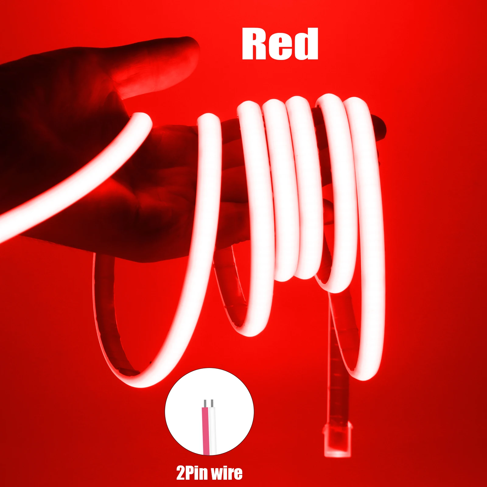 HEGEHE Светодиодная лента COB IP68 12/24В 320LED/м