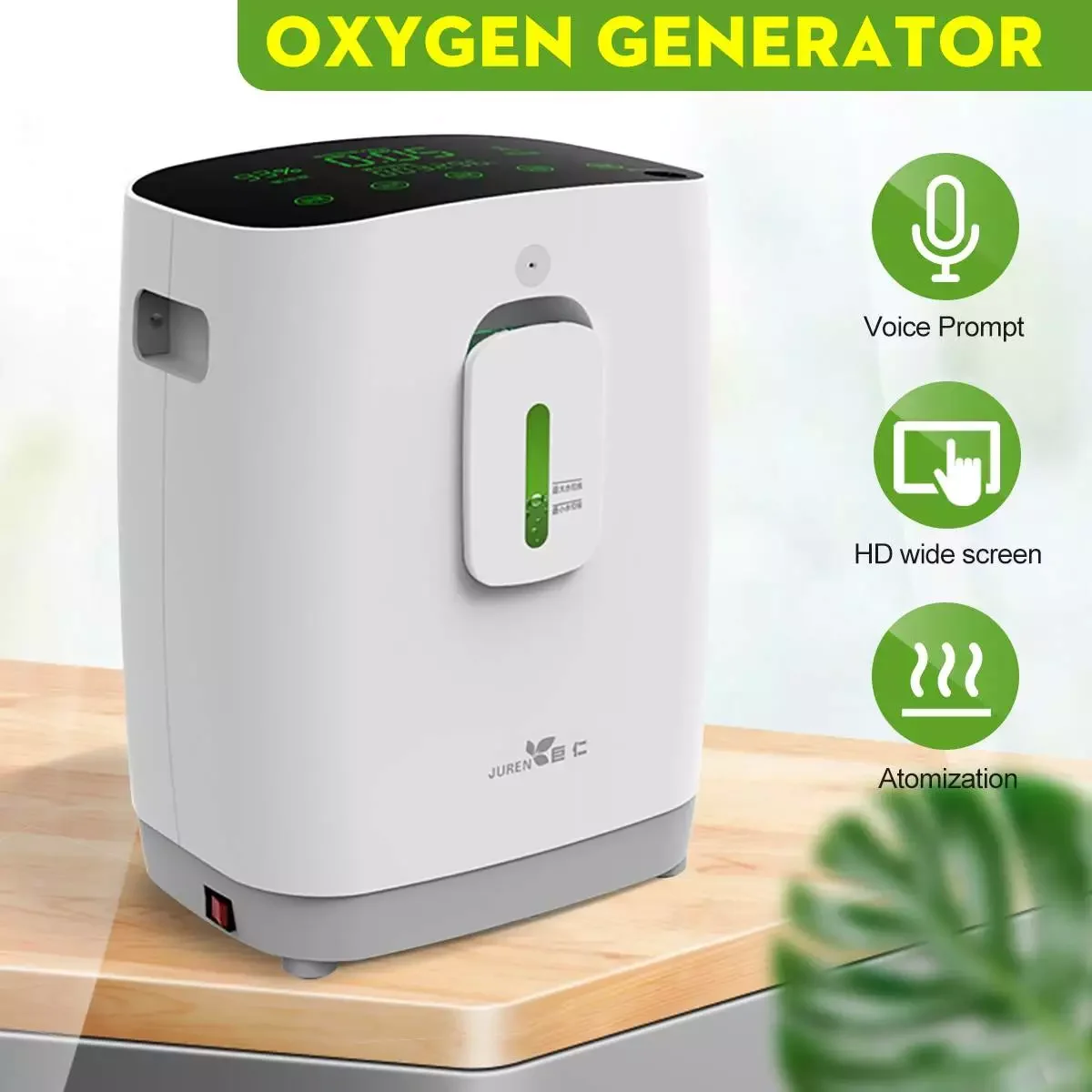 

Concentrator Home Care Oxygen Machine 1L-5L Portable Oxygen Concentrator HD LED Display Oxygen Generator