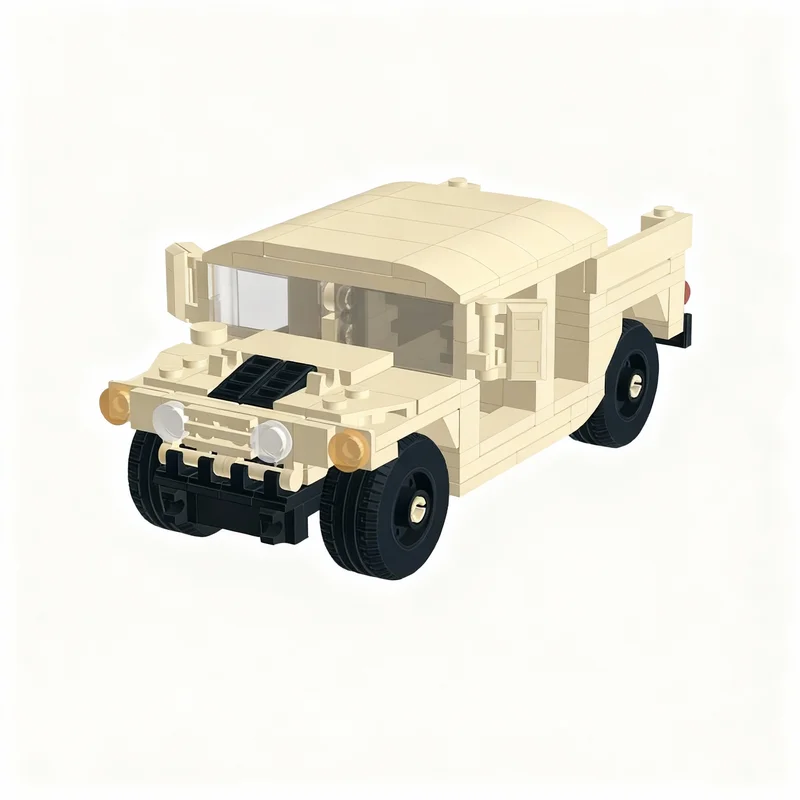 Набор для сборки модели заброшенного автомобиля Humvee (191 деталь), конструктор, рождественский подарок, развивающая игрушка, идея для творчества, DIY (art.: 3920da63ef29e) - 3920da63ef29e