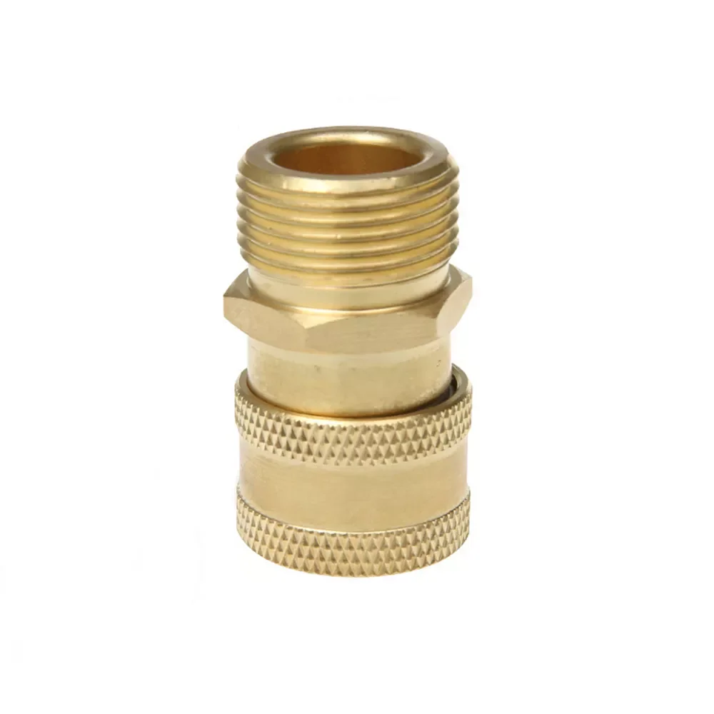 

Pressure Washer Nozzles Car Washer Brass Connector M22 Male Adapter 1/4" Female Quick Connection Adapters