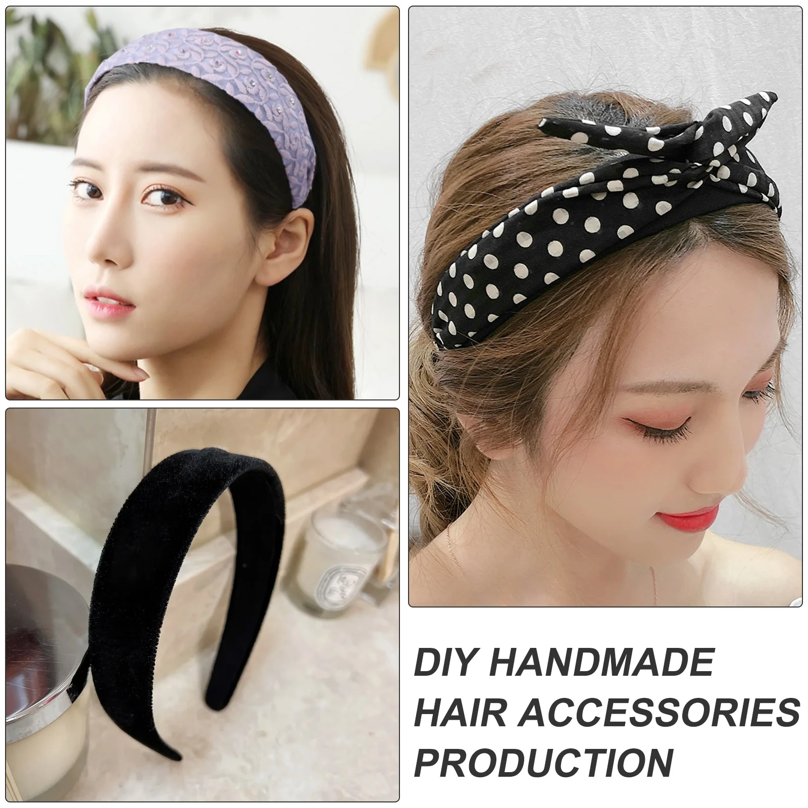 12 шт. Базовая повязка на голову женские головные повязки сделай сам аксессуары