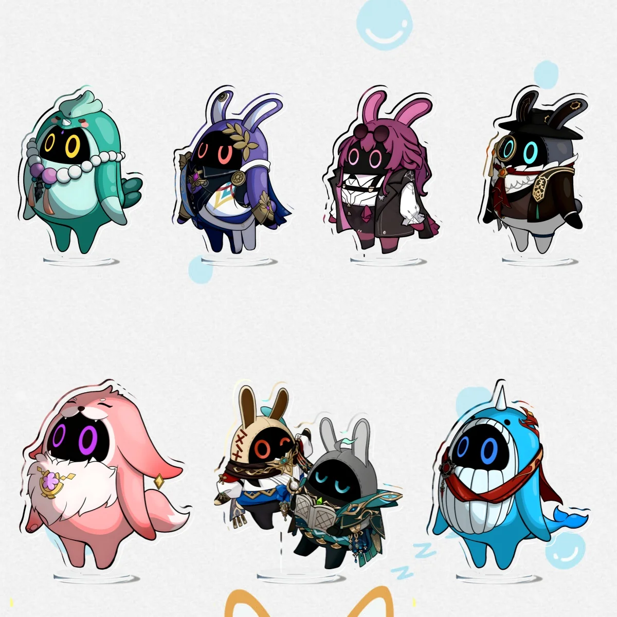 Новинка Лидер продаж брелок для ключей Zenless Zone Zero The BangBoo xiao Yae Miko Furina tataglia Kafka