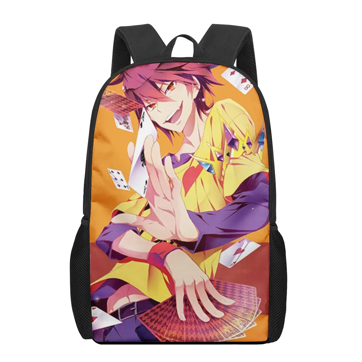 NO GAME NO LIFE cute girl 3D Printing Schoolbags for Girls Boys Children Kids School Book Bag 3d Junior Primary Student Bookbags