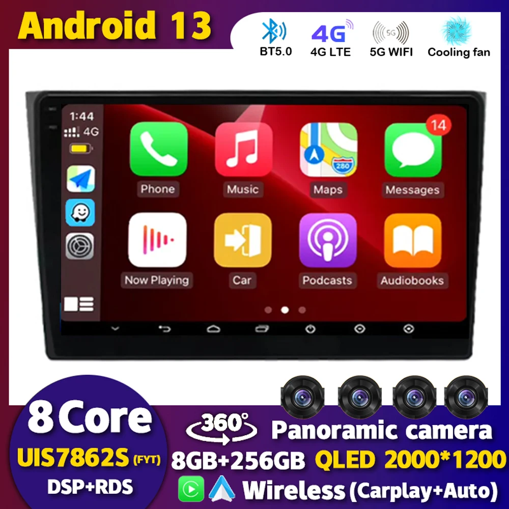 

Android 13 Auto Carplay DSP For Mazda CX9 CX-9 TB 2006-2016 Car Radio Multimedia Stereo Player WiFi+4G GPS Navigation 360 Camera