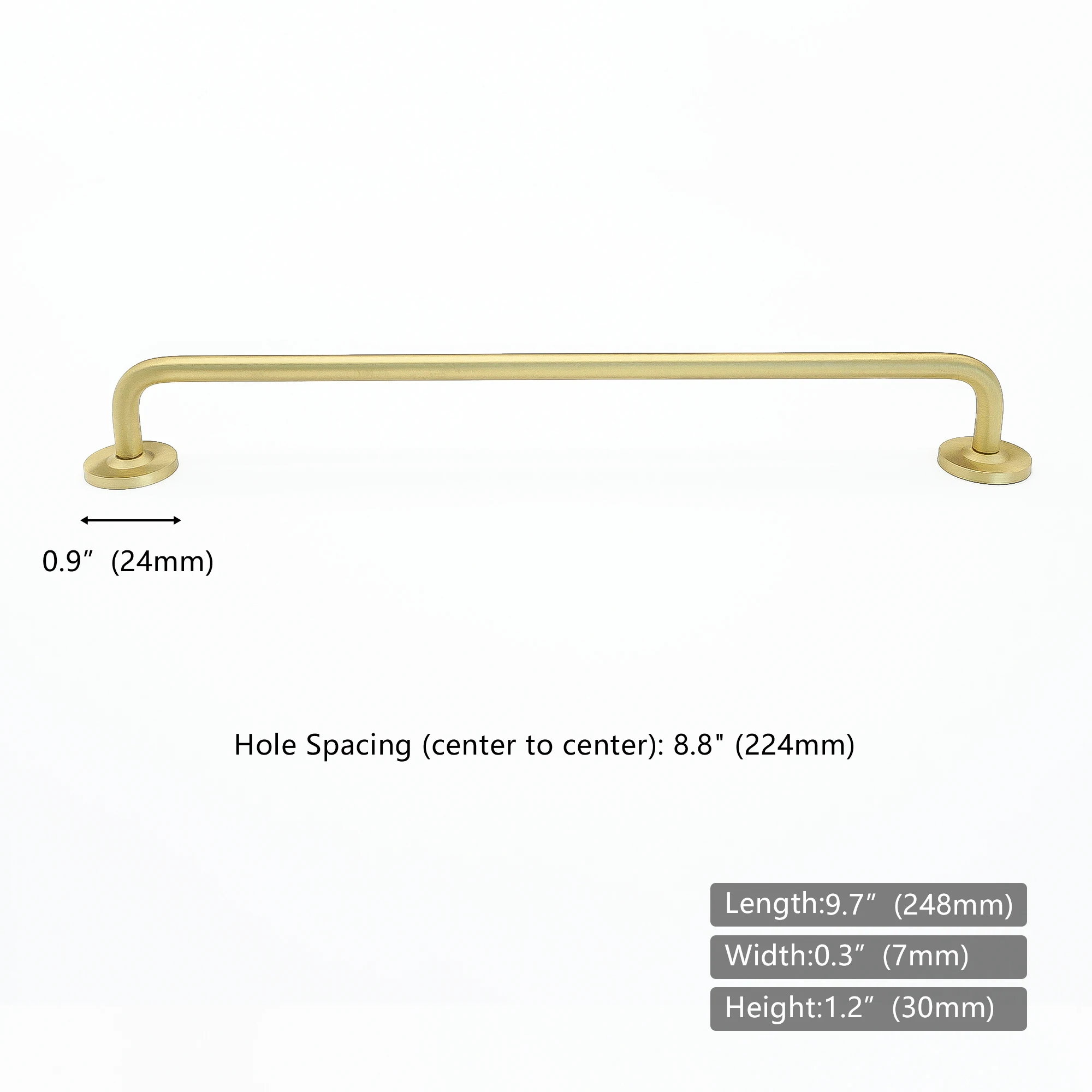 

Ручки мебельные золотистые длинные, 3,78-12,6 дюйма