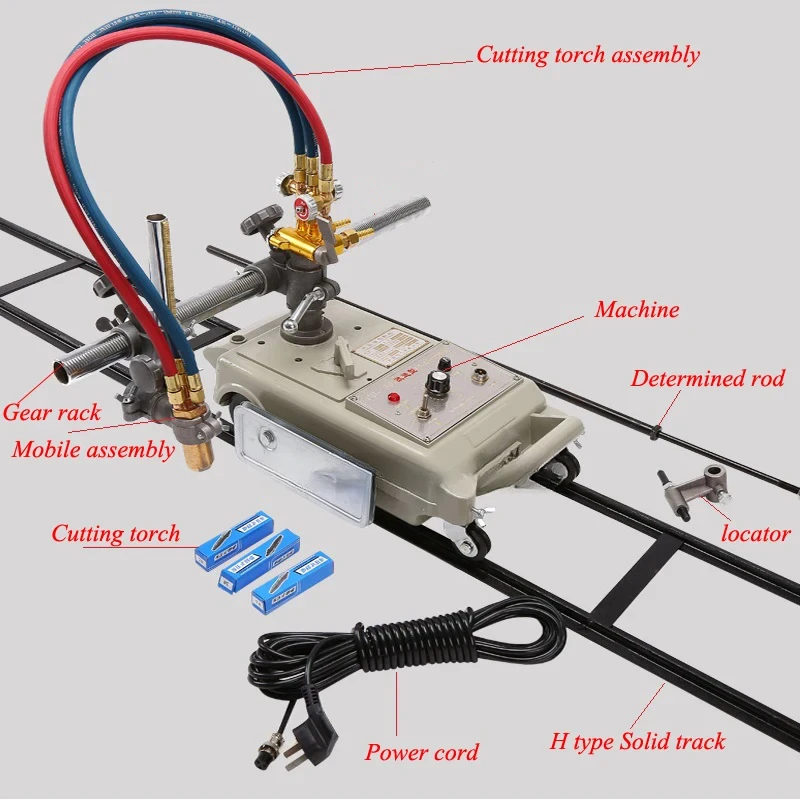 Фото Для Flamme Schneiden Maschine 220 В 24 кг Halbautomatische Gas Schneiden Maschine Stahl Gerade-leas Cutter №3