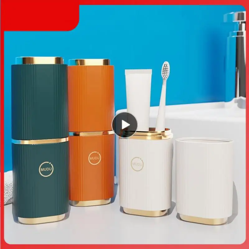 

Toothpaste Tooth Brush Storage Box Safety For Outdoor Travel Toothpaste Holder Box Organizer Household Storage Cup Portable