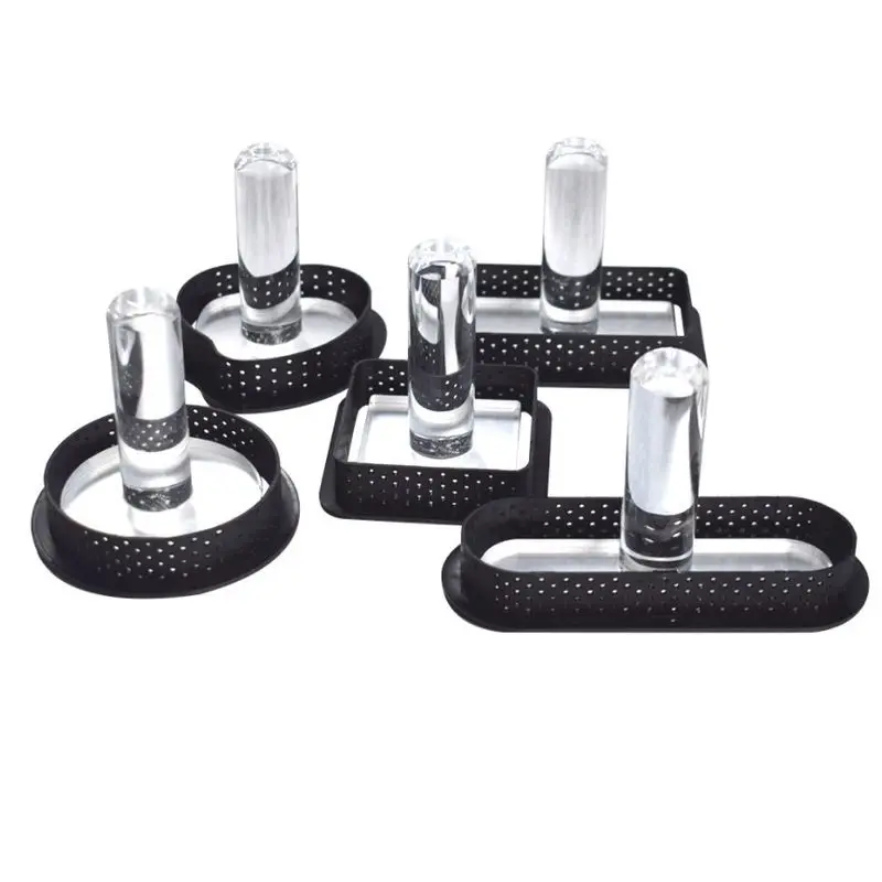 

Mousse Fruit Cake Ring Egg Tart Molds Plastic Perforated French Dessert Mould