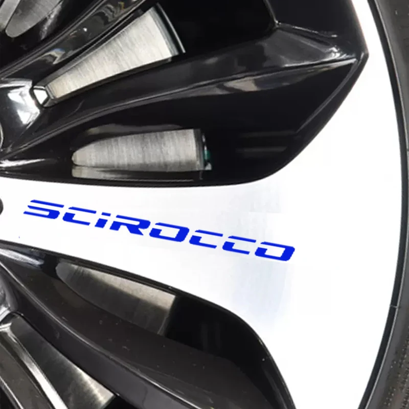 4 наклейки на автомобильные колеса для Volkswagen VW Scirocco R GTI