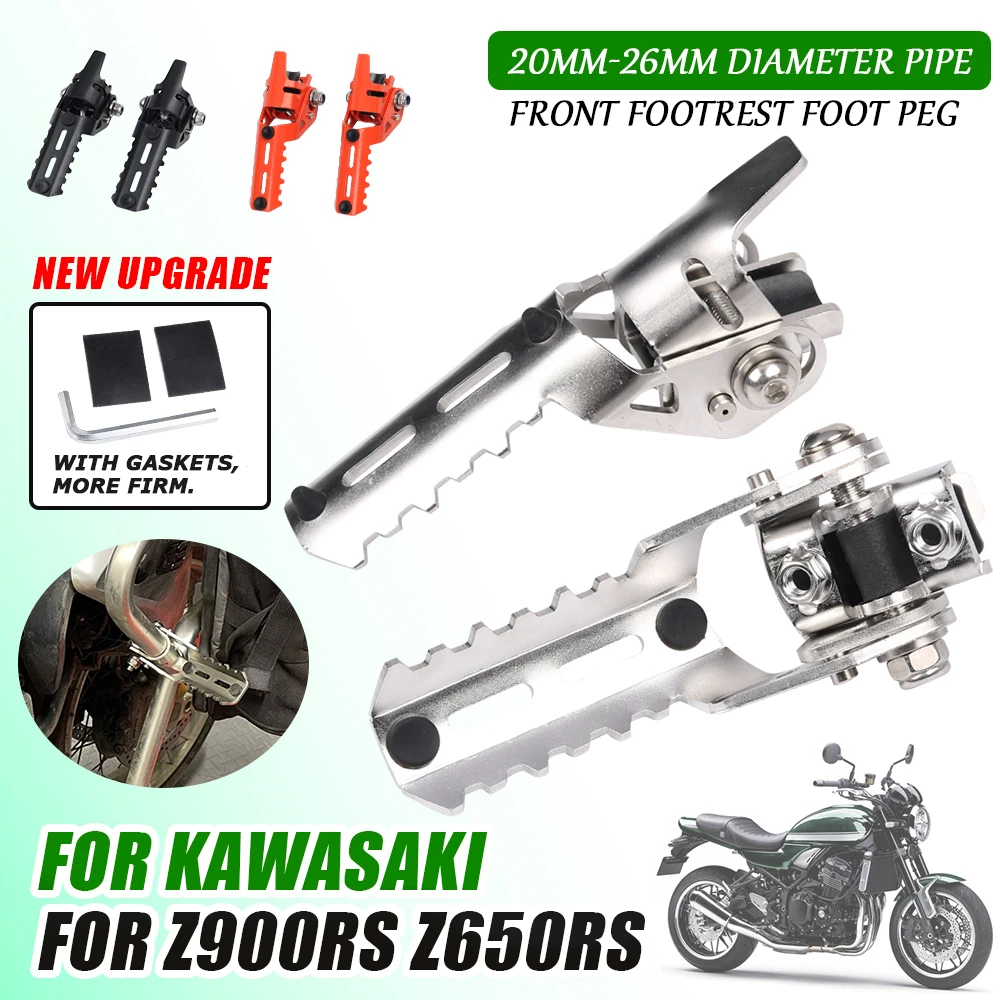 

FOR KAWASAKI Z900RS Z650RS Z900 RS Z650 RS Z 900 650 RS Motorcycle Accessories Front Foot Pegs Rest Footrests Clamps FootPegs