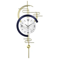 metal modern wall clock irregular pendulum gold fashion wall clock silent creative orologio da parete wall clocks decor ei50wc