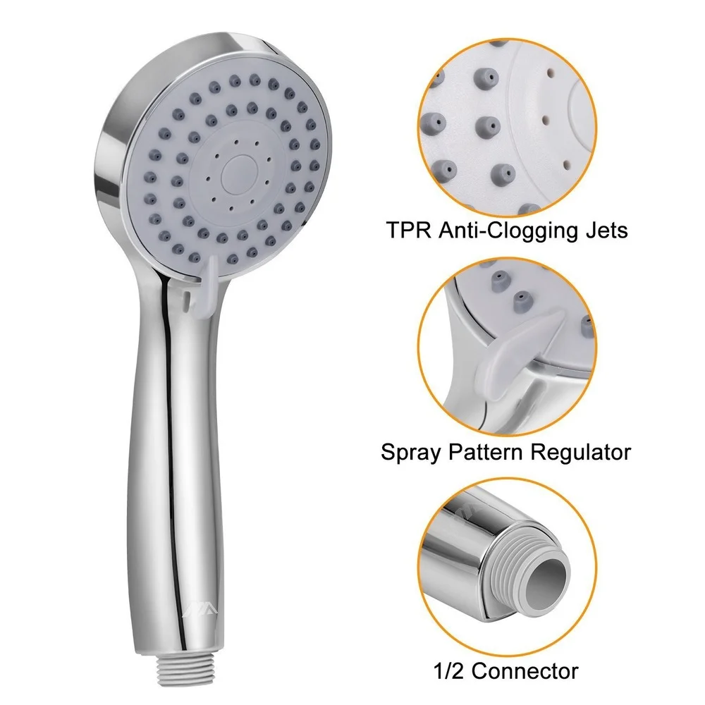 

Simple 3 Modes Water Saving Handheld Jetting Shower Head Adjustable SPA Shower Bath Head Bathroom Accessories