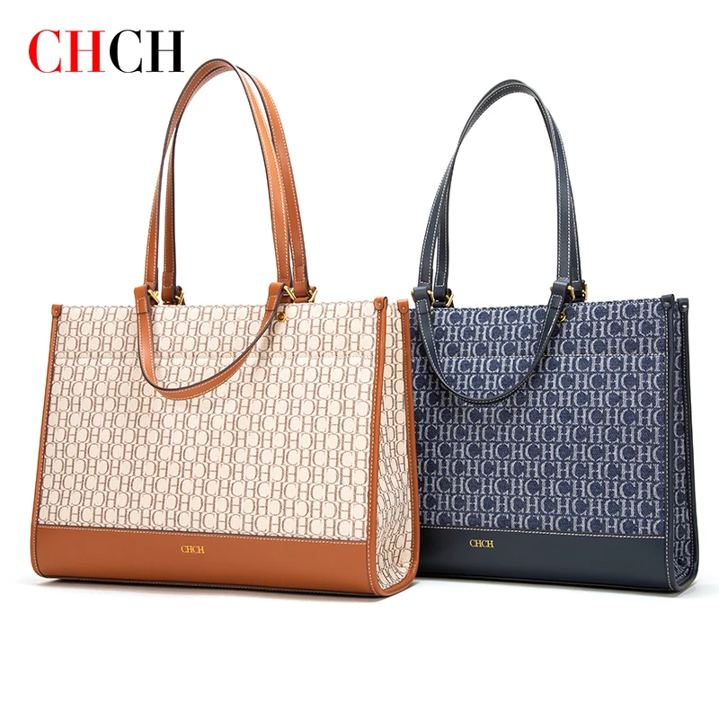 CHCH Large Capacity Vintage Women Handbags Jacquard Fashion  Brand Shoulder Bags Ladies Totes Women Messenger Bag