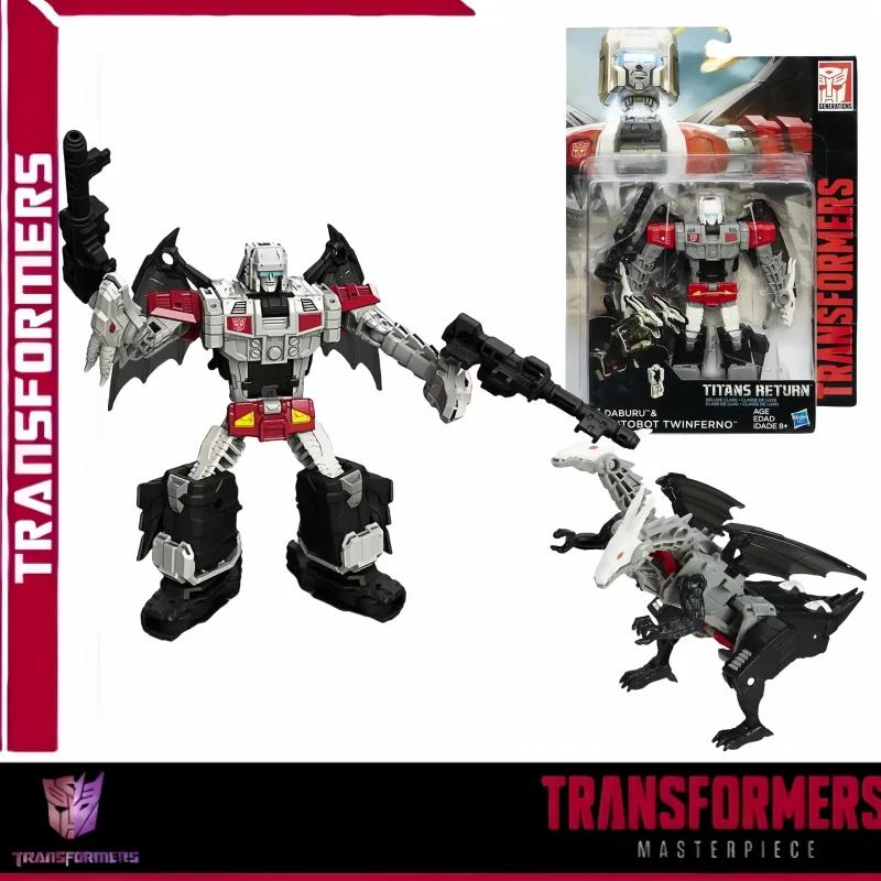 Оригинальная экшн-фигурка TAKARA TOMY робот-трансформер Титаны возврат Doublecross Deluxe ПВХ