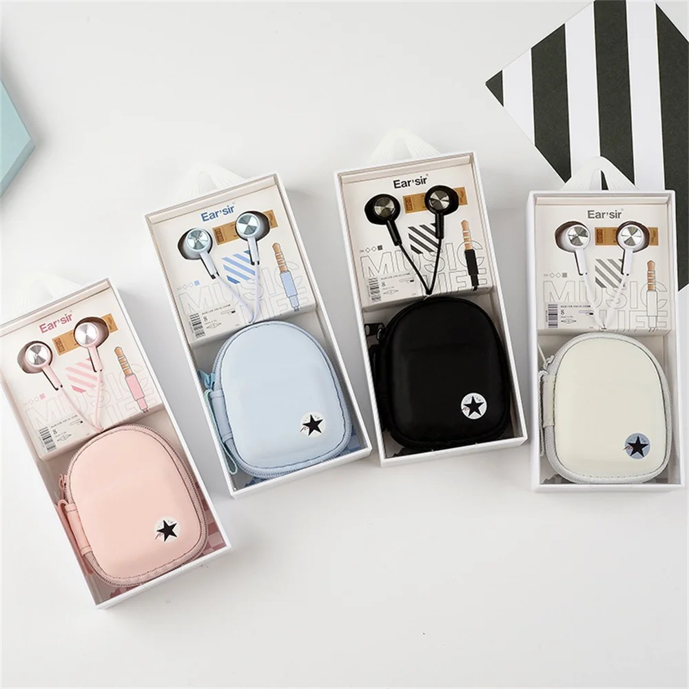 

Stereo Music Earbuds Surround Sound No Sense Delay Wired Earphone Black Durable In-ear Headset Comfortable Candy Color Headset