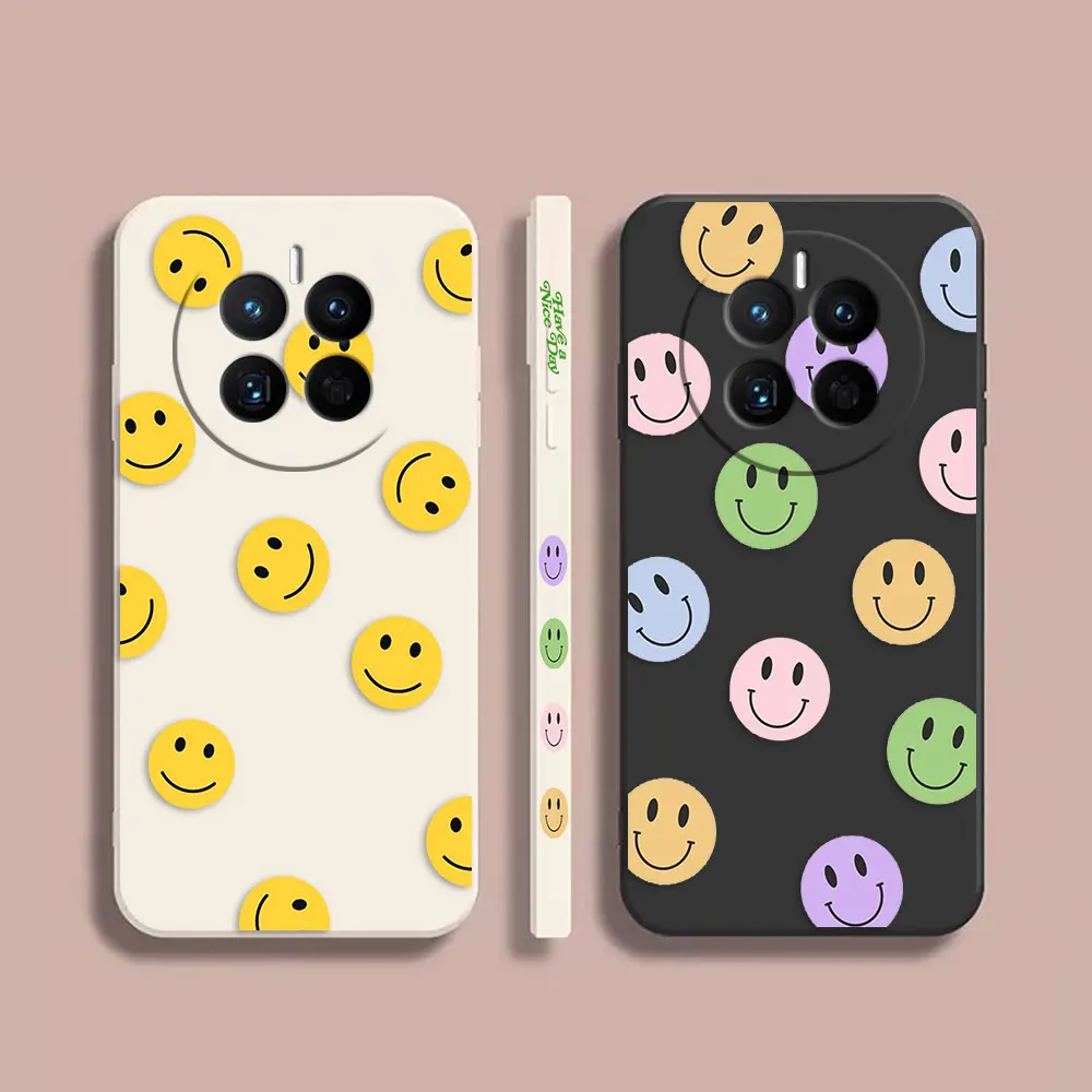 

Phone Case For Huawei MATE 10 20 20X 30 40 50 P20 P30 P40 P50 P60 PRO PLUS Case Cover Funda Cqoue Shell Capa Lovely Smiling Face