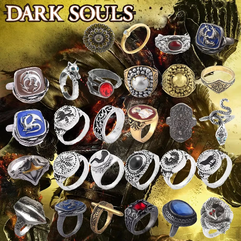Кольцо Dark Souls Хризантема | AliExpress