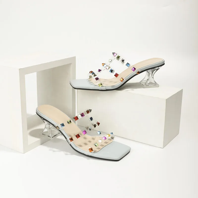 

Women's Flip Flops 2021 Summer The New Casual Shoes All-match Comfortable High Heel Shoes Open Toe Sandals Shallow Shoes